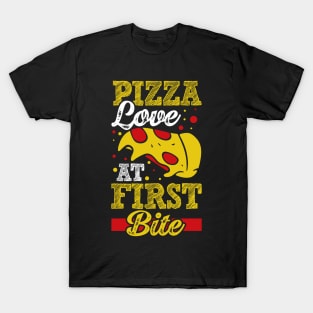 Pizza Love at First Bite T-Shirt